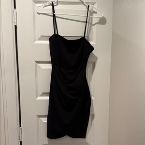 Windsor Black Mini Dress with Spaghetti Straps